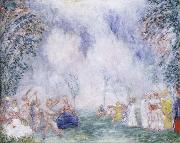 James Ensor The Garden of love oil on canvas